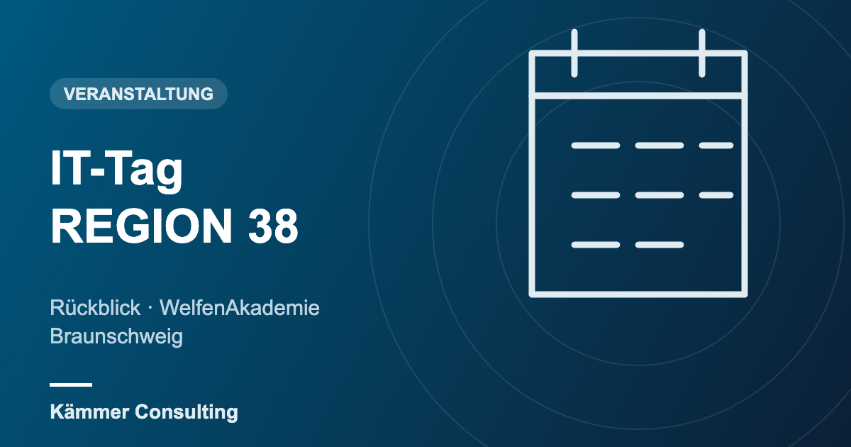 IT-Tag REGION 38 – Veranstaltung
