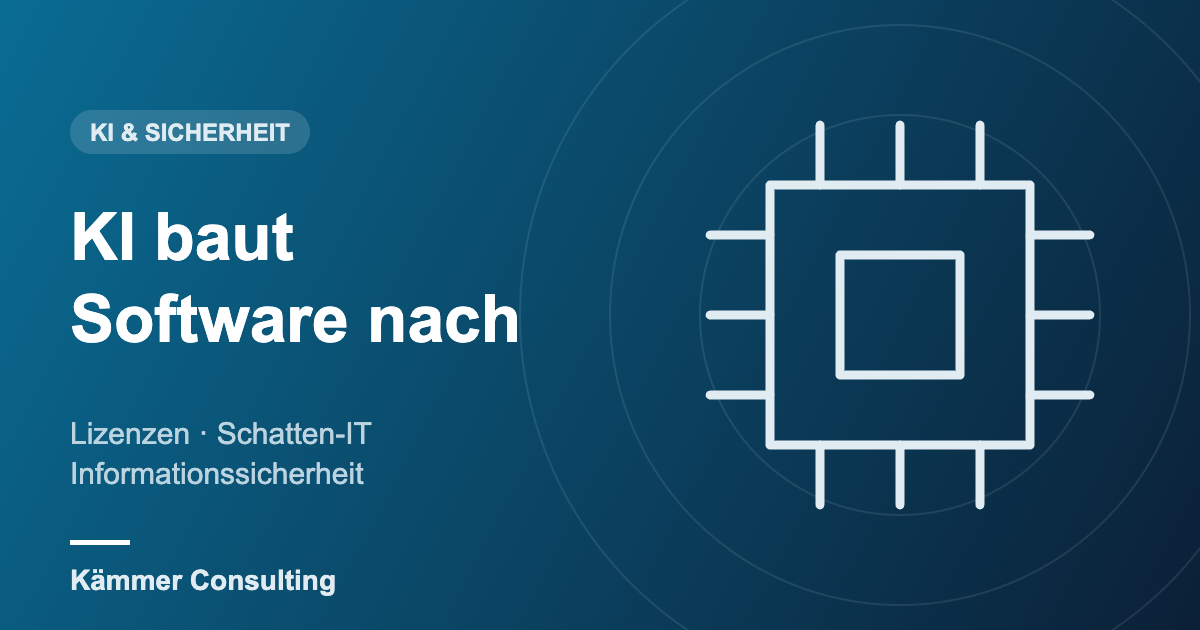 KI baut Software nach – KI & Sicherheit
