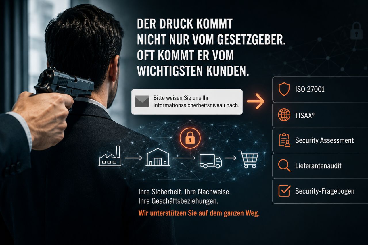Grafik zum Beitrag: Kundenanforderungen an Informationssicherheit in der Lieferkette