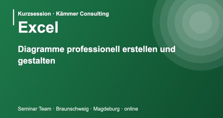 Illustration zum Seminar Microsoft Excel: Diagramme professionell erstellen und gestalten
