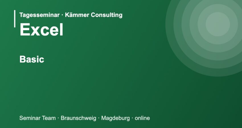 Illustration zum Seminar Microsoft Excel Basic
