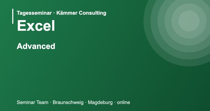 Illustration zum Seminar Microsoft Excel Advanced