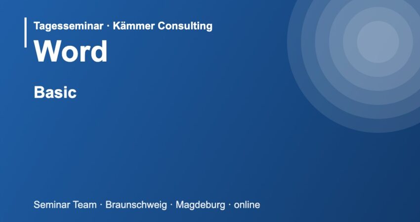 Illustration zum Seminar Microsoft Word Basic