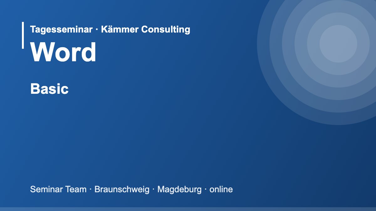Illustration zum Seminar Microsoft Word Basic
