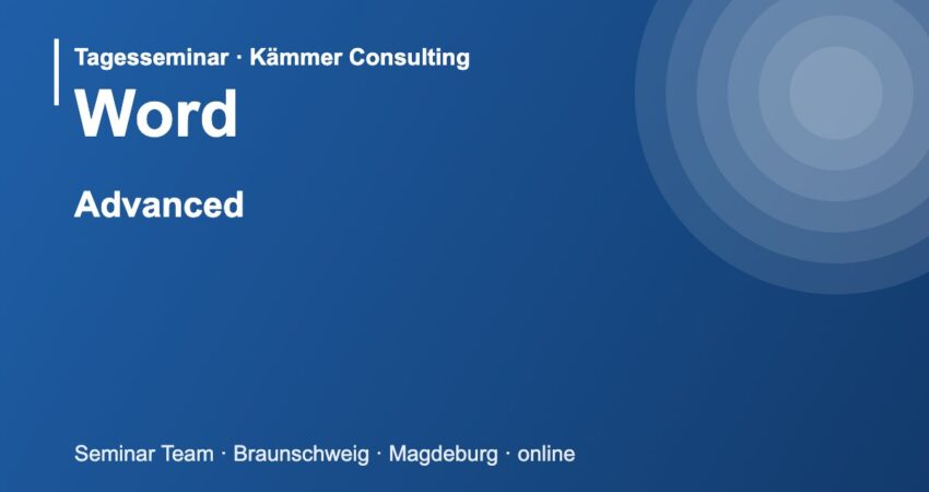Illustration zum Seminar Microsoft Word Advanced