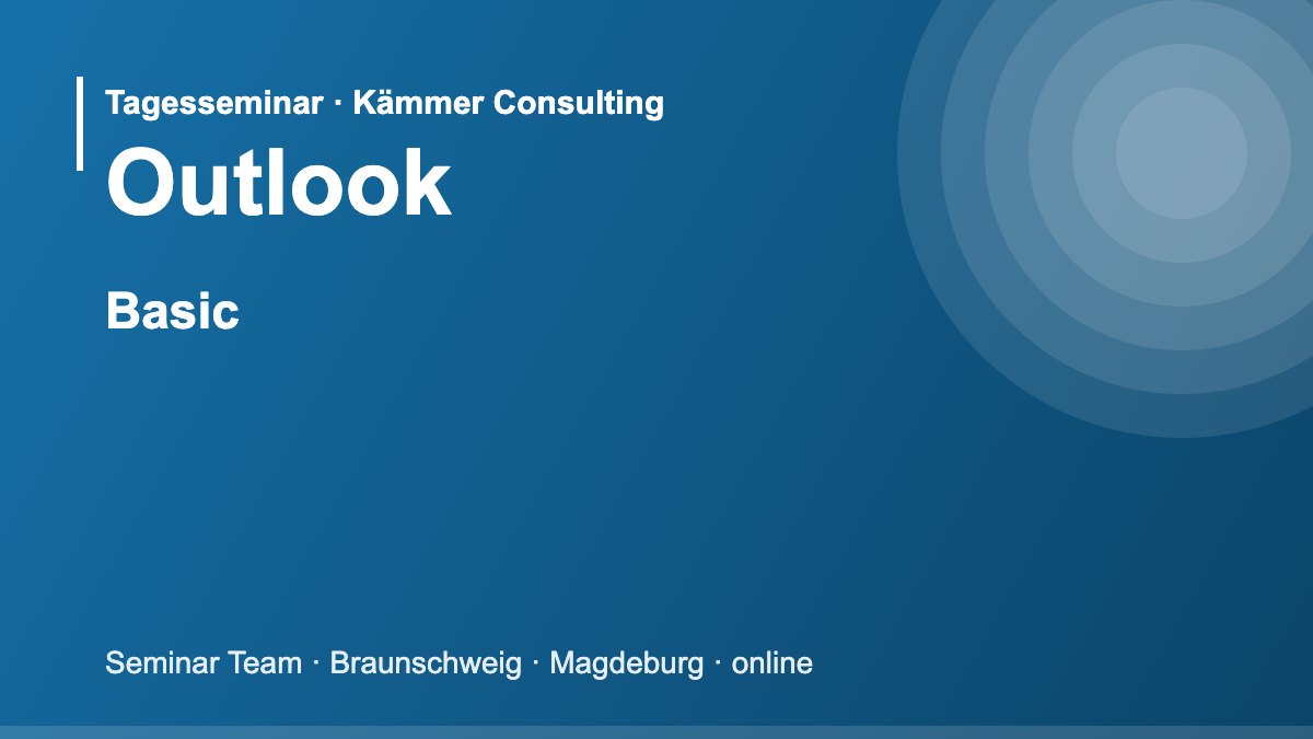 Illustration zum Seminar Microsoft Outlook Basic