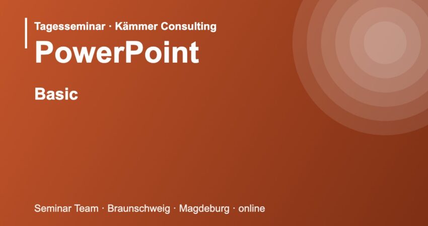 Illustration zum Seminar Microsoft PowerPoint Basic
