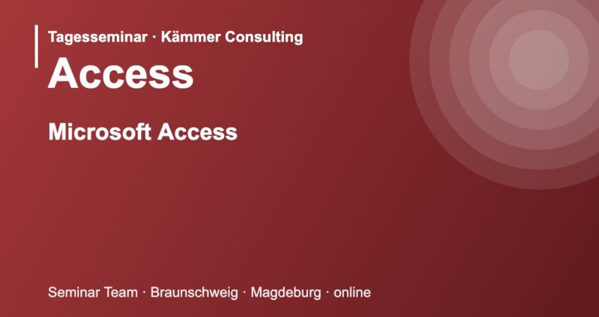 Illustration zum Seminar Microsoft Access