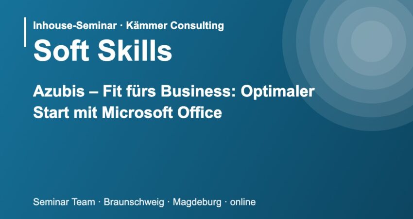 Illustration zum Seminar Azubis – Fit fürs Business: Optimaler Start mit Microsoft Office