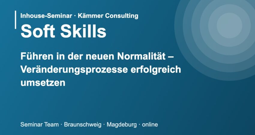 Illustration zum Seminar Führen in der neuen Normalität – Veränderungsprozesse erfolgreich umsetzen